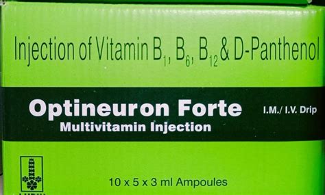 Optineuron Forte Multivitamin Injection, 10*5*3 Ml Ampules, Prescription at best price in Mumbai