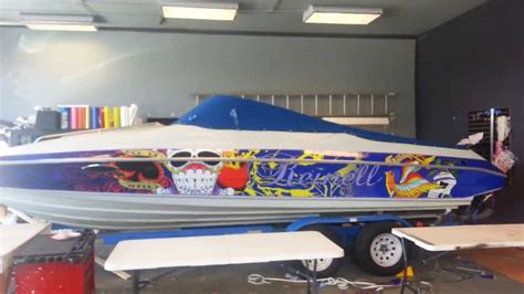 Boat wrap graphic kits - YouTube