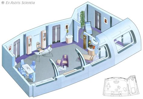 Captain Janeway's quarters - U.S.S. Voyager | Star trek starships, Star ...