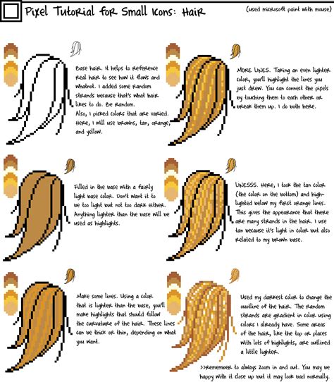 Pixel Hair Tutorial by Scar-eye on DeviantArt