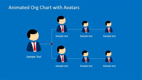 Animated Org Chart PowerPoint Template - SlideModel