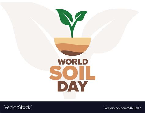 World soil day december 5 holiday concept Vector Image