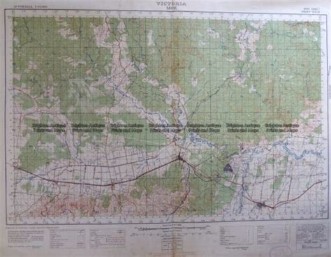 Antique Map 3-303 Victoria - Moe area c.1940 - Brighton Antique Prints and Maps - Shop & Buy Now