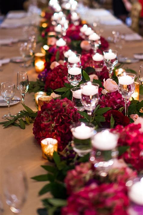 Wedding Ideas By Colour: Burgundy Wedding Theme | CHWV | Burgundy wedding centerpieces, Wedding ...