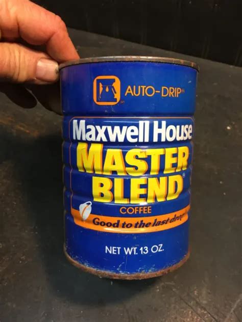 MAXWELL HOUSE VINTAGE Coffee 16 oz Can Tin Master Blend auto drip No ...