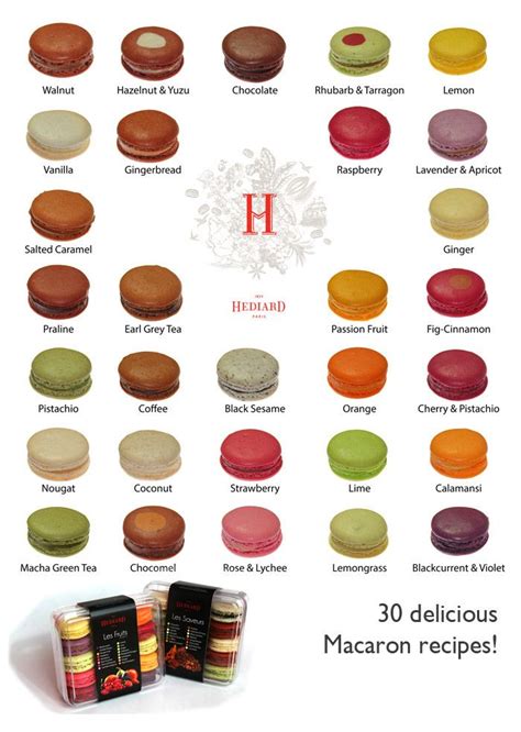 Incredible variety of 30 macarons flavors! | The Macaron Palette (30 Flavors) | Pinterest ...