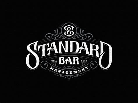 Standard Bar Management | Vintage logo design, Bar logo, Logo design