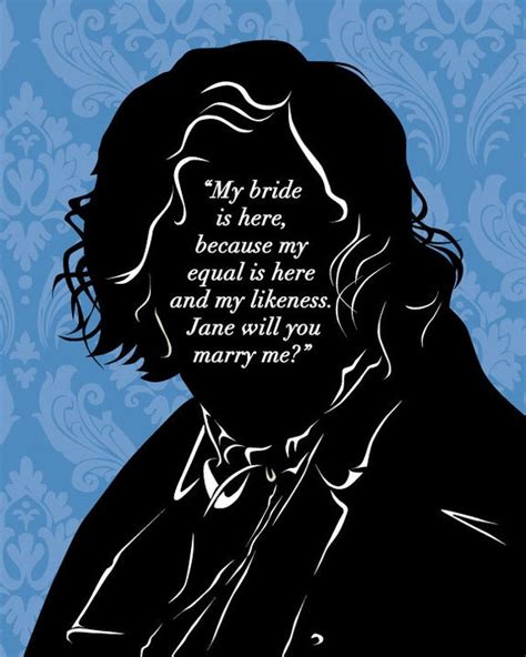 Jane Eyre Literary Art Print Mr Rochester Proposal Quote