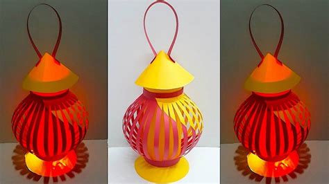 DIY -Lantern made from paper | DIY room Decorations Idea | Diy diwali decorations, Paper flower ...