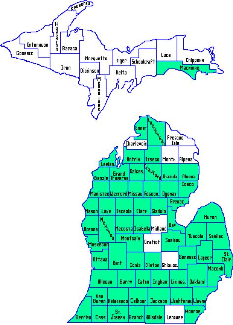 Michigan School District Map | Michigan Map