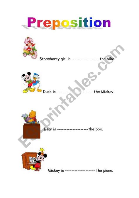 English worksheets: CARTOON PREPOSITION