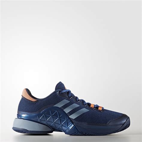 Adidas Mens Barricade 2017 Tennis Shoes - Mystery Blue - Tennisnuts.com