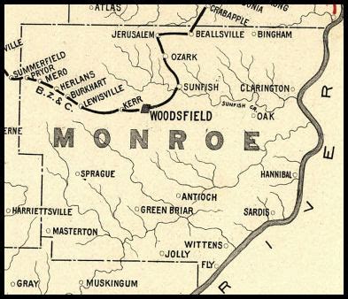 Monroe County Ohio Railroad Stations