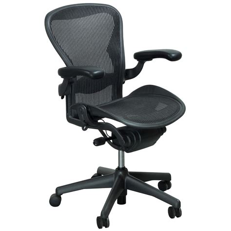 Herman Miller Aeron Used Size B Task Chair, Carbon