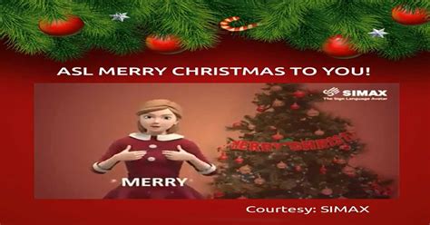 American Sign Language (ASL) Merry Christmas To You