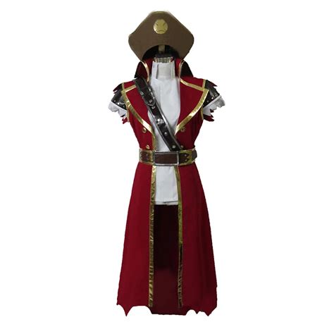 LOL Gangplank cosplay costume with hat and gloves customize any size-in ...