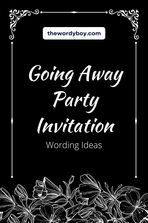 Going away party invitations – Artofit