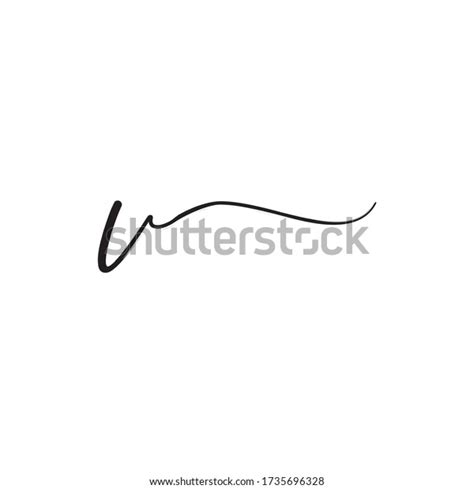 V Signature Letter Logo Design Concept 库存矢量图（免版税）1735696328