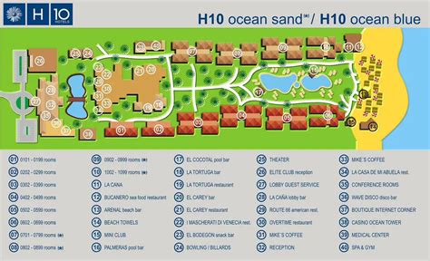 Ocean Blue & Sand Punta Cana resort map - Guide To DR