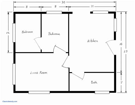 Free Simple Floor Plan With Dimensions - Image to u