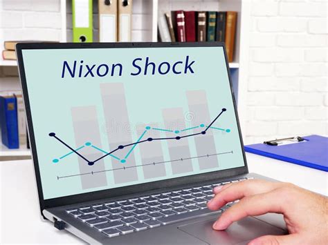 Financial Concept Meaning Nixon Shock with Phrase on the Sheet Stock ...