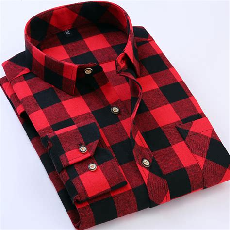 Acquista all'ingrosso Online rosso nero camicia di flanella da ...