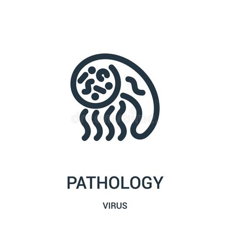 Pathology Icon Vector from Virus Collection. Thin Line Pathology ...