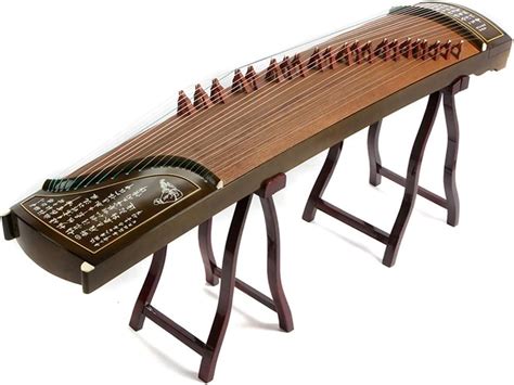 GuanXiao Cítara China Grabado Manual Clasificación Profesional Reproducción Guzheng Rendimiento ...