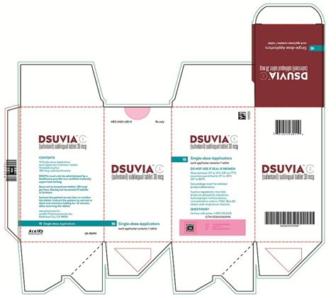 Dsuvia: Package Insert / Prescribing Information - Drugs.com