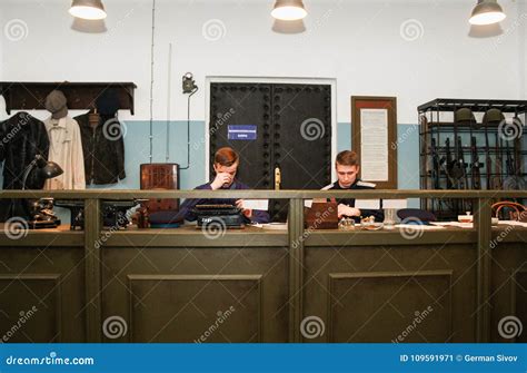 Interior of the Police Station. Editorial Photo - Image of officer ...