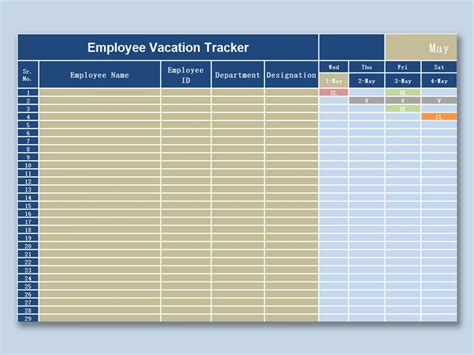 Excel Annual Leave Tracker Template – NBKomputer