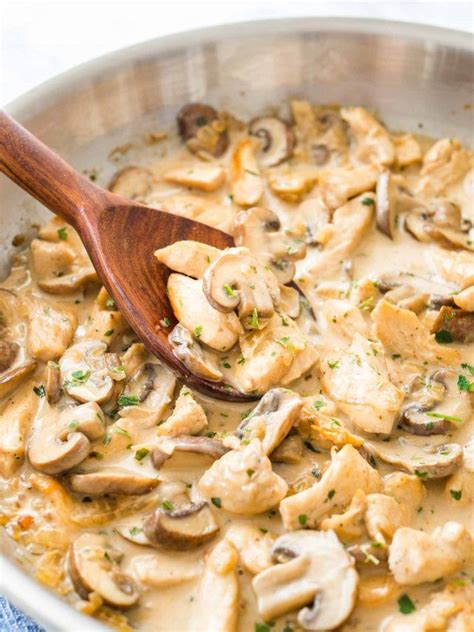 Creamy Mushroom Chicken Pasta is an easy weeknight meal that is ready ...