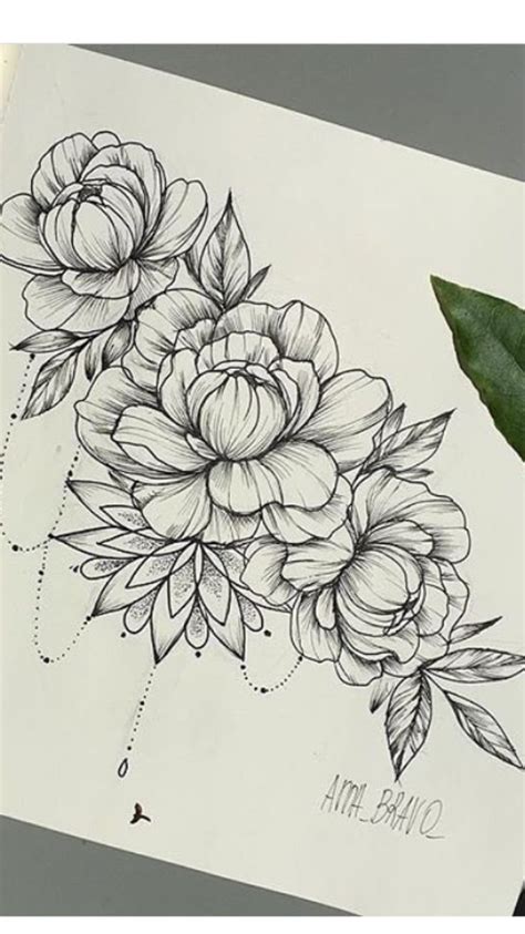 Flower Tattoo Drawing at GetDrawings | Free download