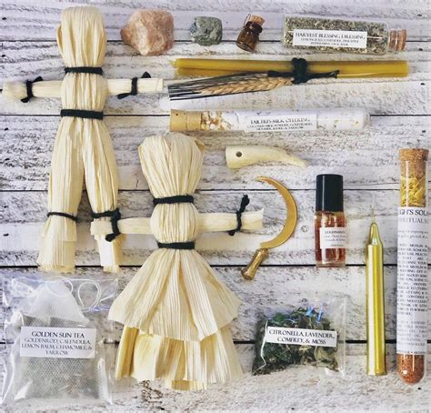 Lughnasadh/Lammas Altar & Rituals Curios Set | Altar, Corn dolly, Rituals