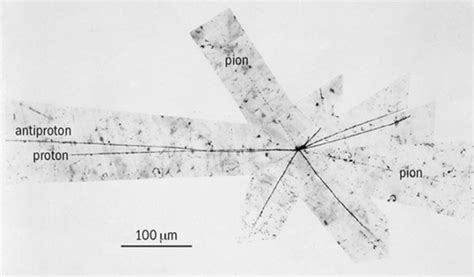 One of the first annihilations of an antiproton observed at the... | Download Scientific Diagram