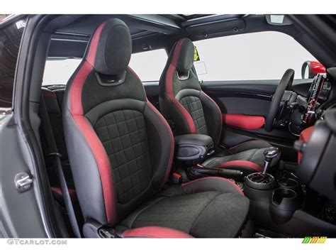 JCW Black/Carbon Black/Dinamica w/Red Accent Interior 2016 Mini Hardtop John Cooper Works 2 Door ...