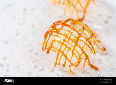 Caramel cupcake toppers Stock Photo - Alamy