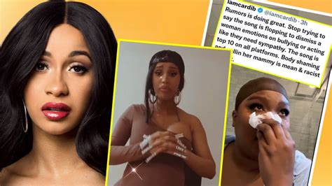 Cardi B goes off on fans for dragging Lizzo and making her cry! | Cardi b, Body shaming ...