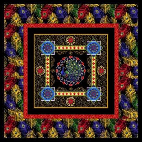 Royal Peacock Quilt Kit #2 | Colorful quilts, Bird quilt, Peacock quilt