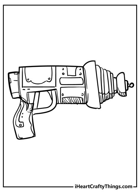 Nerf Gun Coloring Sheets