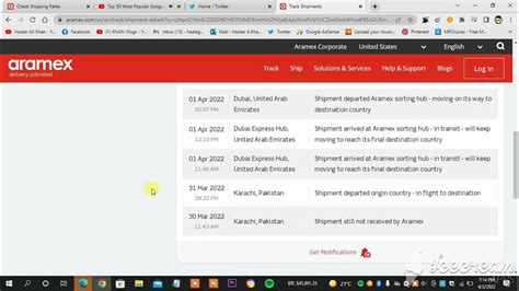 how to check your ARAMEX COURIER PARCEL destination from tracking number on their official ...