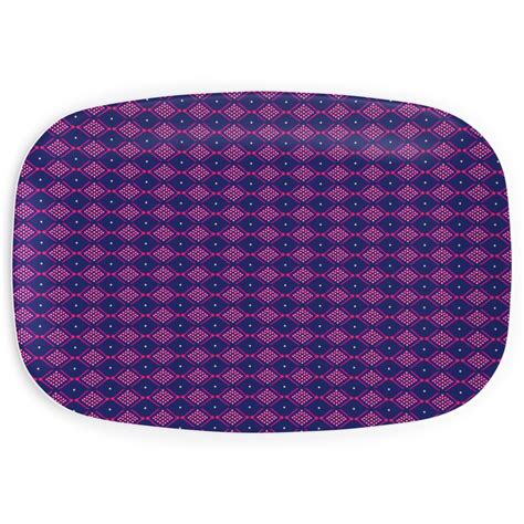Tribal Geometric - Navy and Purple Serving Platter | Shutterfly