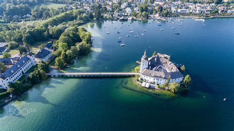 Castle Ort, Gmunden, aerial view | Lakes austria, Castle, Austria