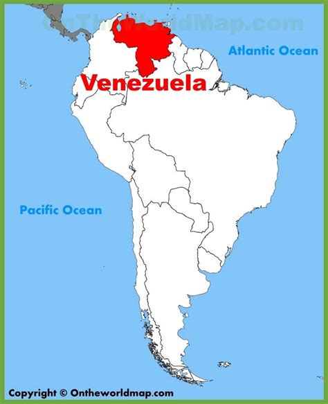 Venezuela location on the South America map | South america map ...