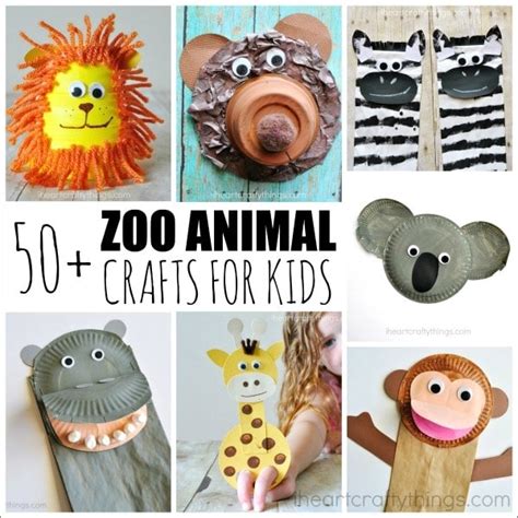 50+ Zoo Animal Crafts For Kids - I Heart Crafty Things | bend