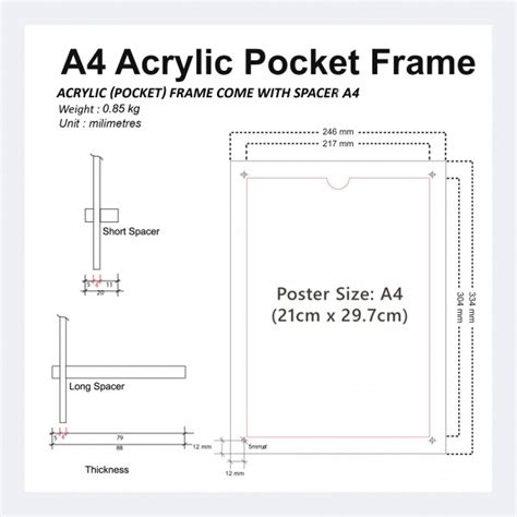 Acrylic Pocket Frame