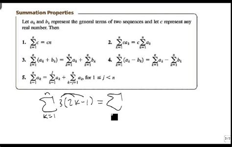 Properties of Summation - YouTube