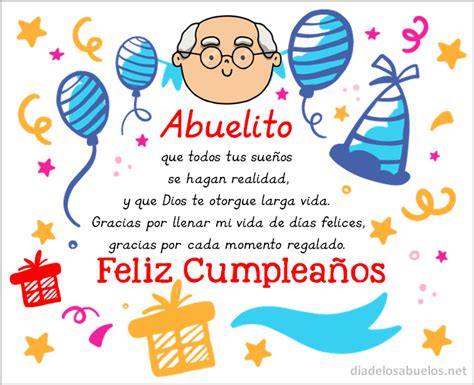 Tarjetas de Cumpleaños para tu Abuelo Imágenes con frases