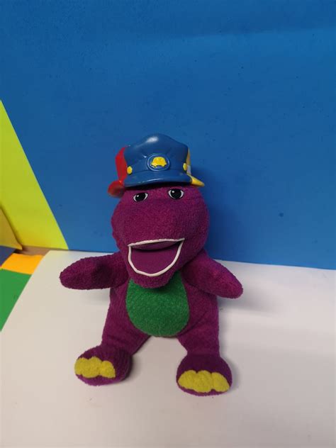 Vintage RARE Fisher Price Barney Plush Silly Hats Plush Sings - Etsy