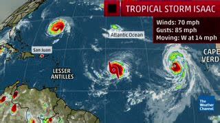 Tropical Storm Isaac Marches Towards the Caribbean | The Weather Channel